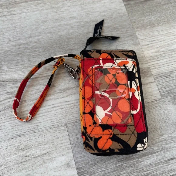 Vera Bradley All In One Zip Around Wristlet Wallet  Bittersweet pattern Floral - Picture 2 of 8